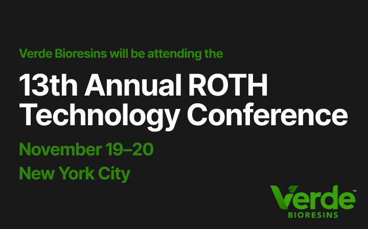 Verde Bioresins to attend the Roth Technology Conference Graphic